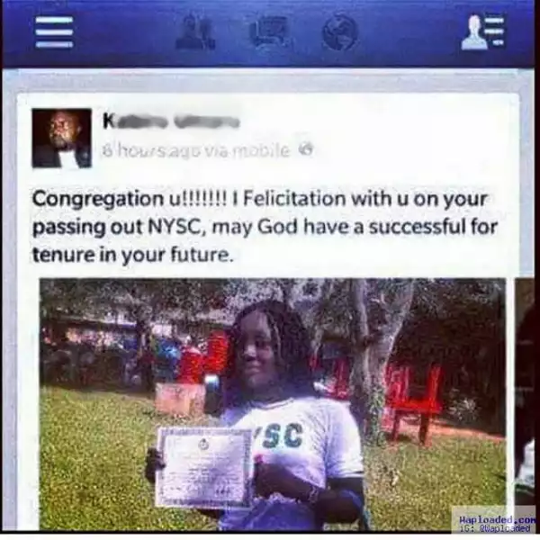 See How This Guy Congratulated This Lady After Her NYSC